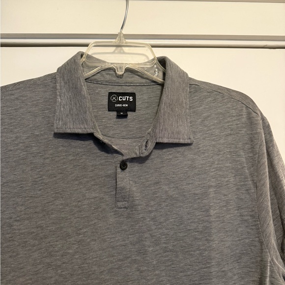 Cuts Curve Hem Gray Polo size XL - Picture 1 of 2